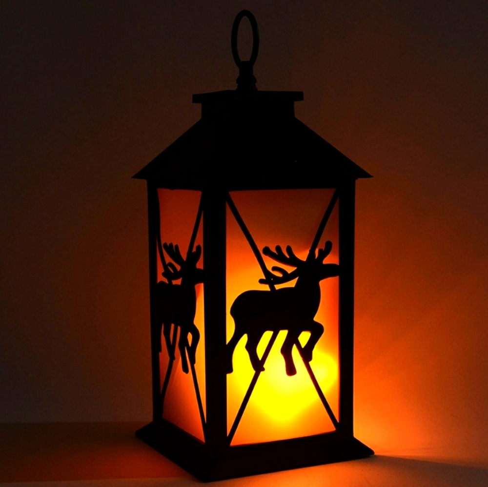 LED Reindeer Lantern